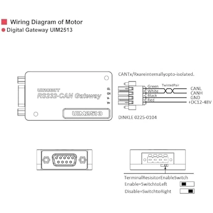 RS232 CAN BUS CONTROL CONVERTER GATEWAY