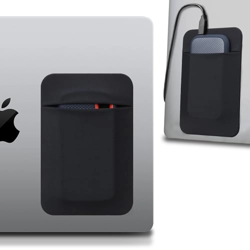 Portable External Hard Drive Sleeve - 2.5" Fit Reusable Adhesive Pen Loop