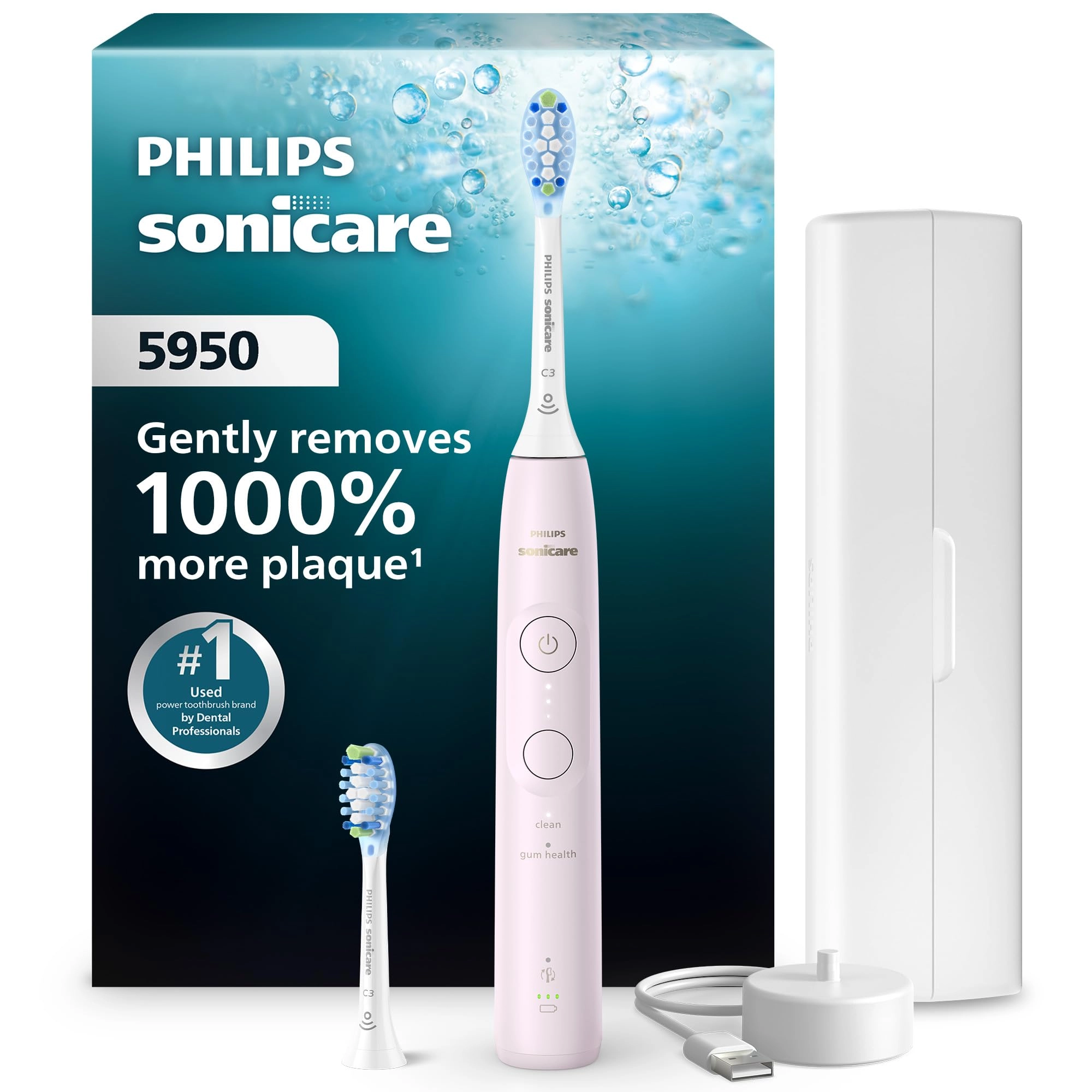5900 Series - Rechargeable Pink 6 Brushing Settings