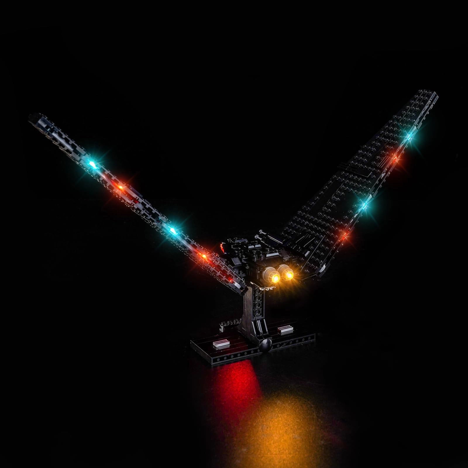 BrickBling LED Light Set Compatible with Kylo Ren's Command Shuttle - Battery Powered Copper Line