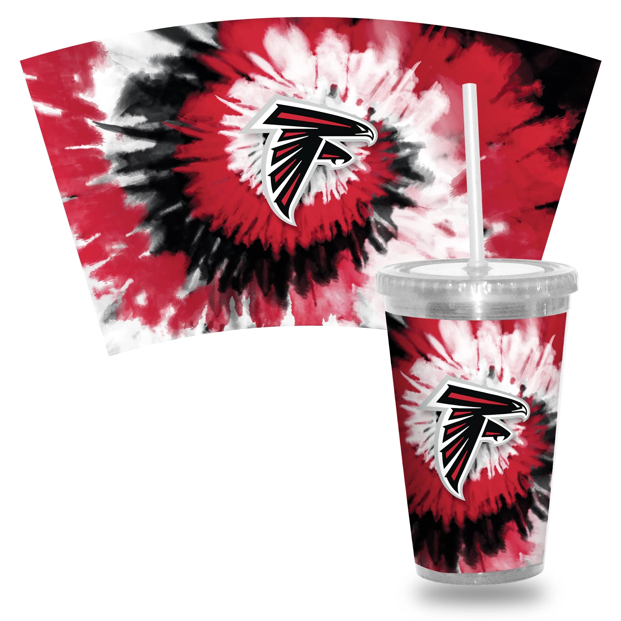 NFL Football Metallic Tie Dye Tumbler - 473ml