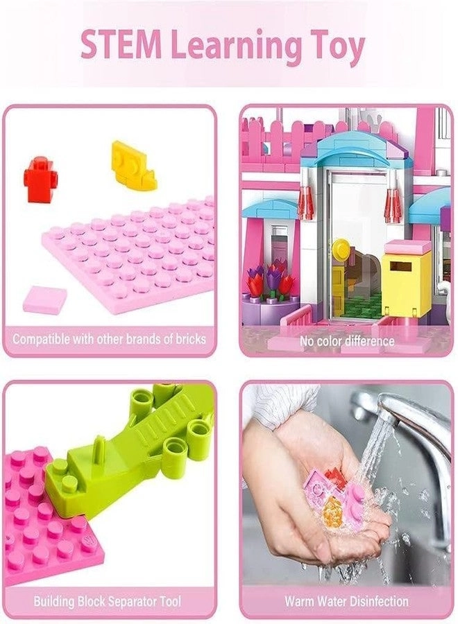 Kids Building Blocks - Pink Beach Villa Swing