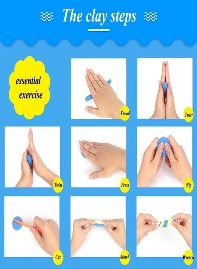 Air Dry Clay - 36pcs.