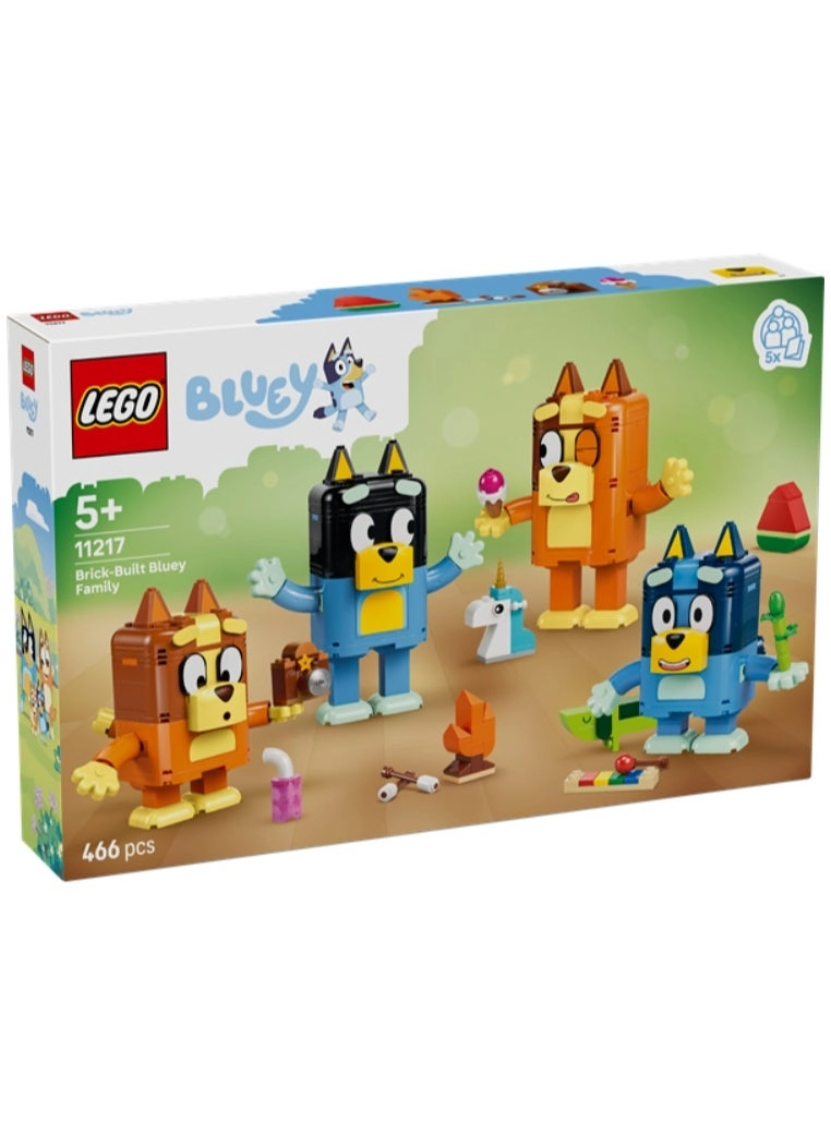 Brick-Built Bluey Family