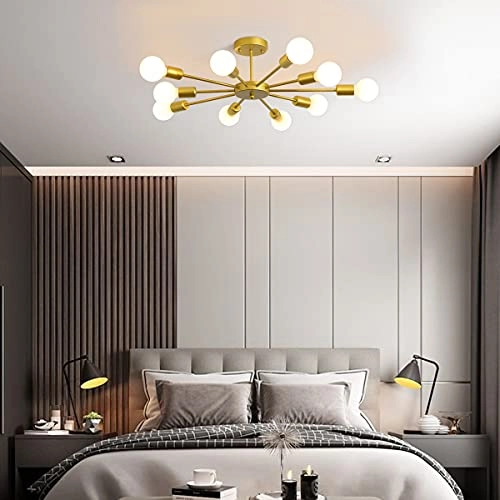 Modern Sputnik Chandeliers - Dimmable