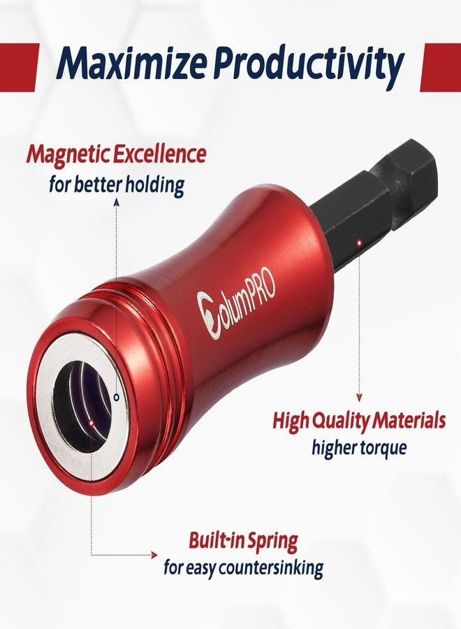 Screwdriver Bit Holder - Strong Magnetic for Impact Driver + PH2 Bits - Three 25 MM