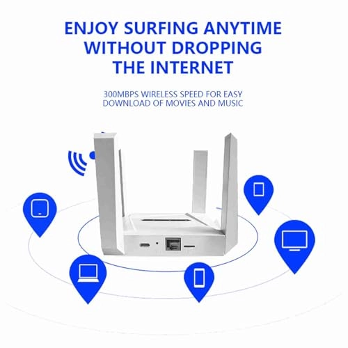 WiFi 6 Cellular Router - 4G LTE 802.11 b/g/n 300Mbps