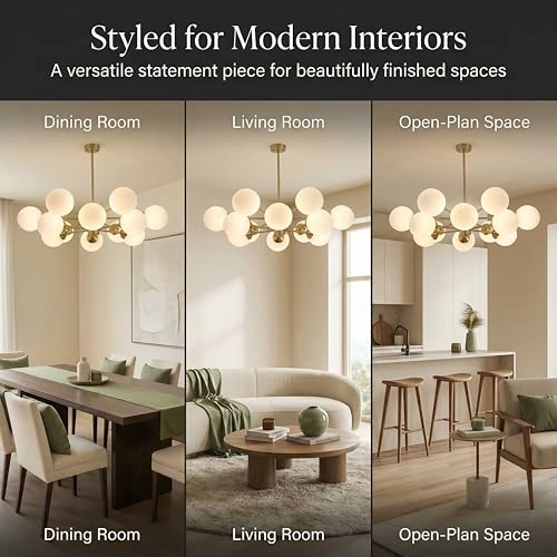 Sputnik Pendant Chandelier - Dimmable