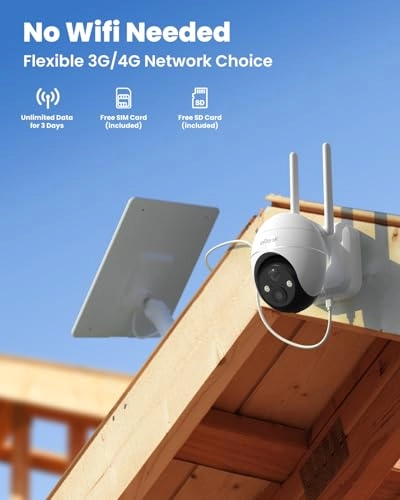 4G LTE Cellular Security Camera 2K