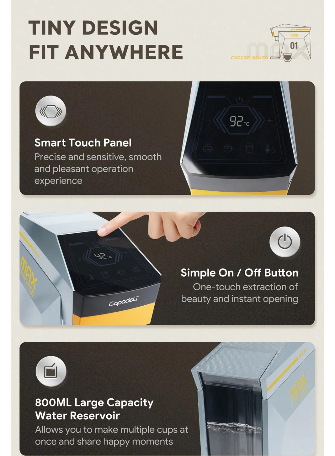 01 - Multi-capsule compatible Nespresso Dolce Gusto K-Cup Ground