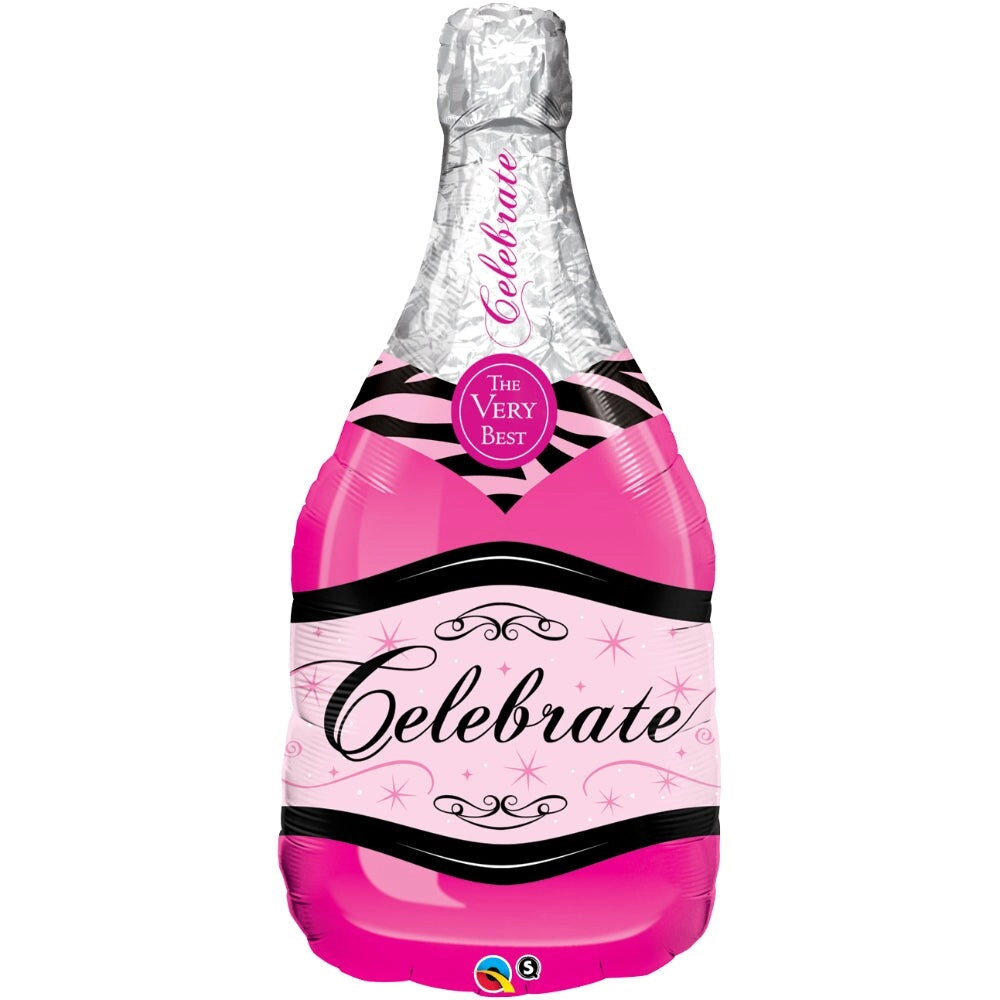 Qualatex Celebrate Bubbly Wine Bottle Foil Balloon