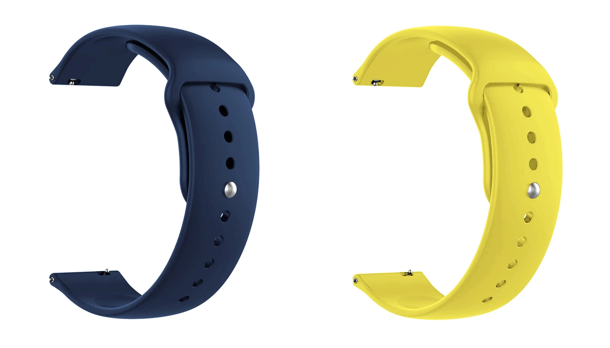 2 Pack 20mm Silicone Watch Band for Sekonda Motion