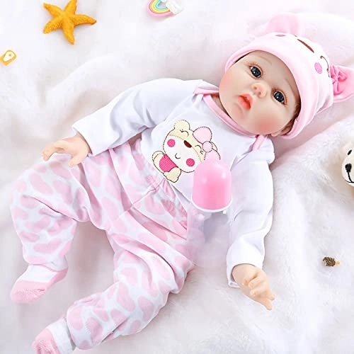 Reborn Baby Doll - 55cm Soft Silicone Limbs Cloth Body