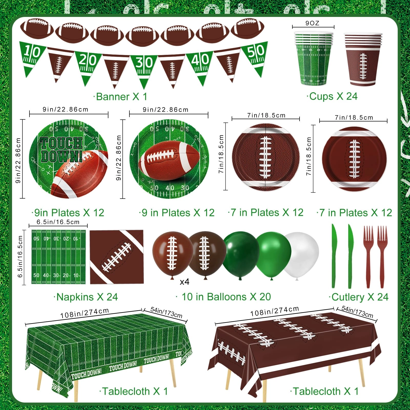 Sports Birthday Party Decorations - 191 PCS Birthday