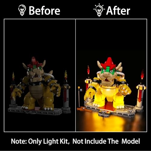LED Lighting Kit for LEGO The Mighty Bowser 71411 - ABS
