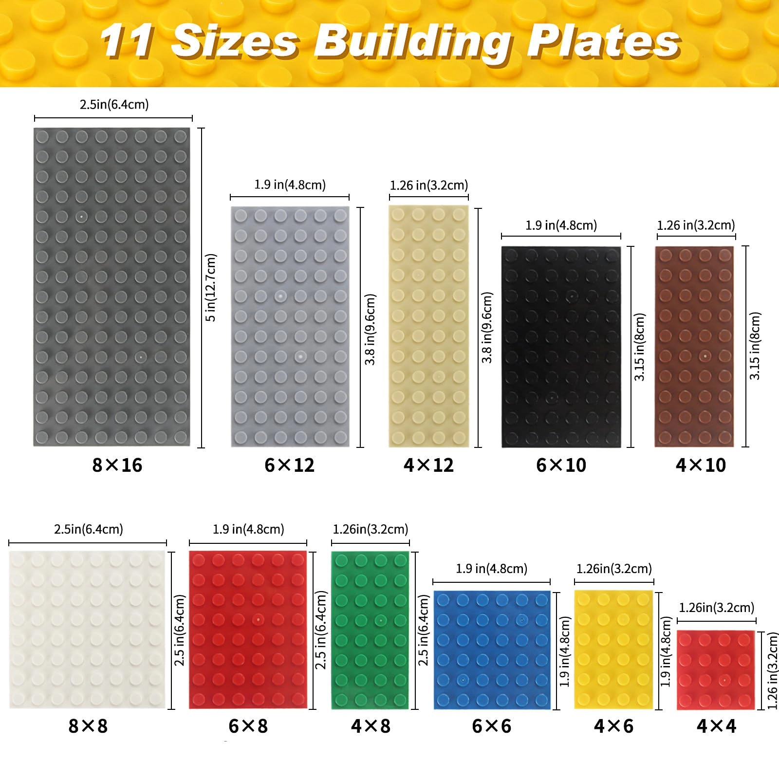 Base Plates - ABS Plastic Architecture 110pcs