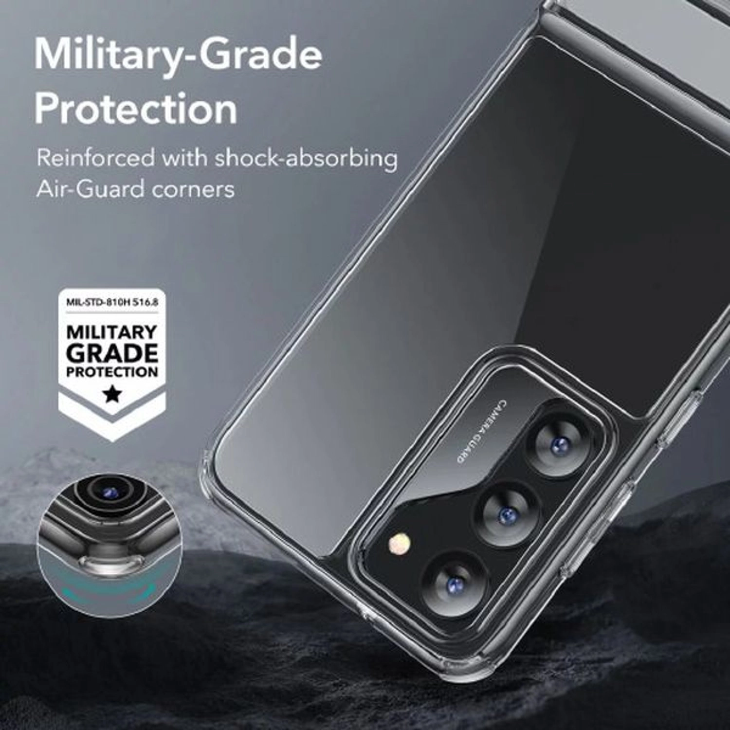 Metal Kickstand Case - Clear for Galaxy S23