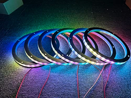 Dream Color Chasing Car LED Speaker Decorative Light Kit - Bluetooth