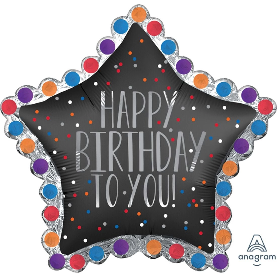 Party Zone P35 - Happy Birthday Star Foil Balloon