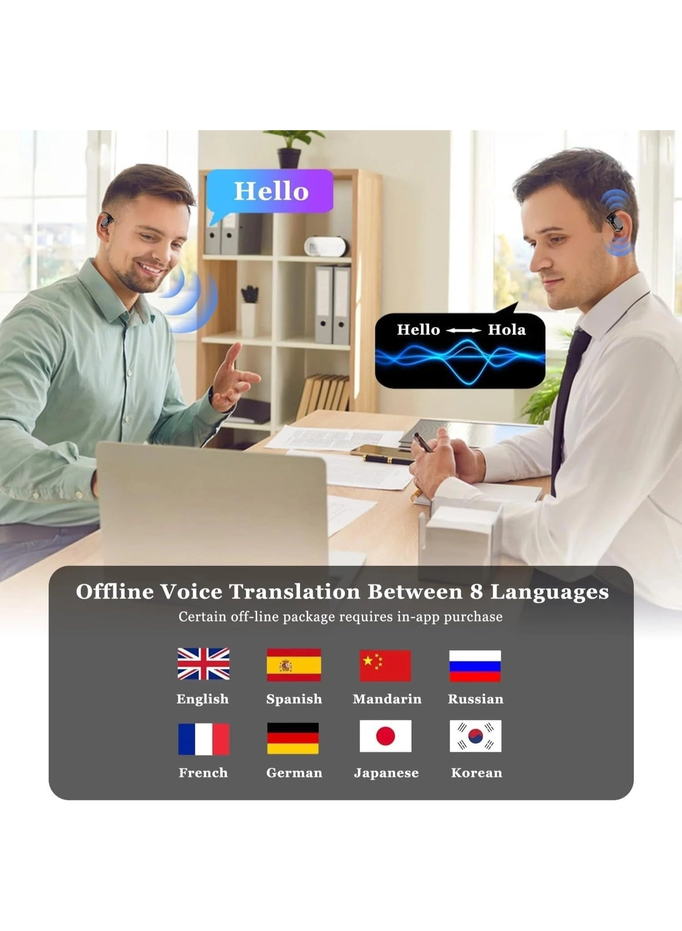 AI Dynamics Sonic OWS AI Translator - Wireless Earbud