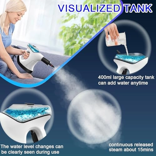 Handheld Steam Cleaner - 400 ml/min