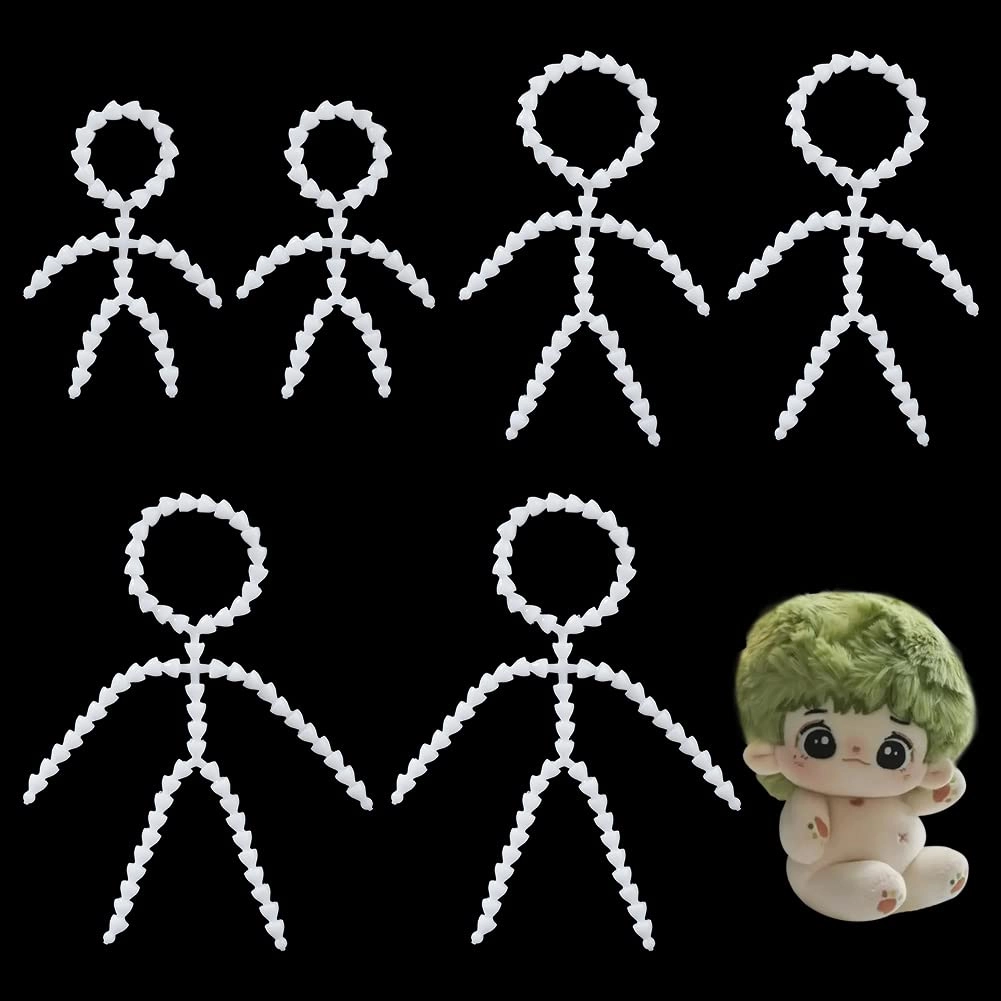 PH PandaHall Body Joint Skeleton - 6pcs Flexible Plastic