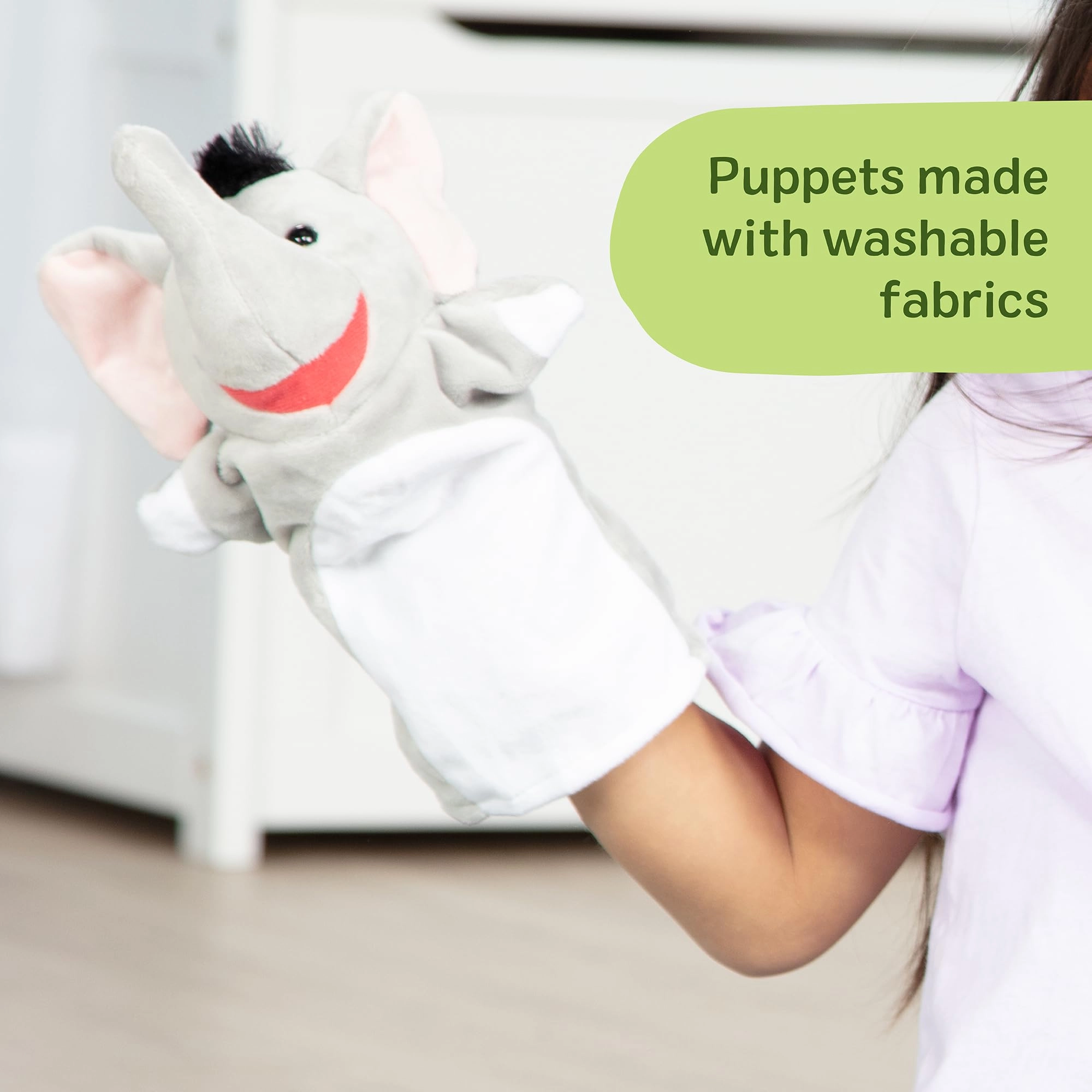 Safari Buddies - Hand Puppets 6 Pieces
