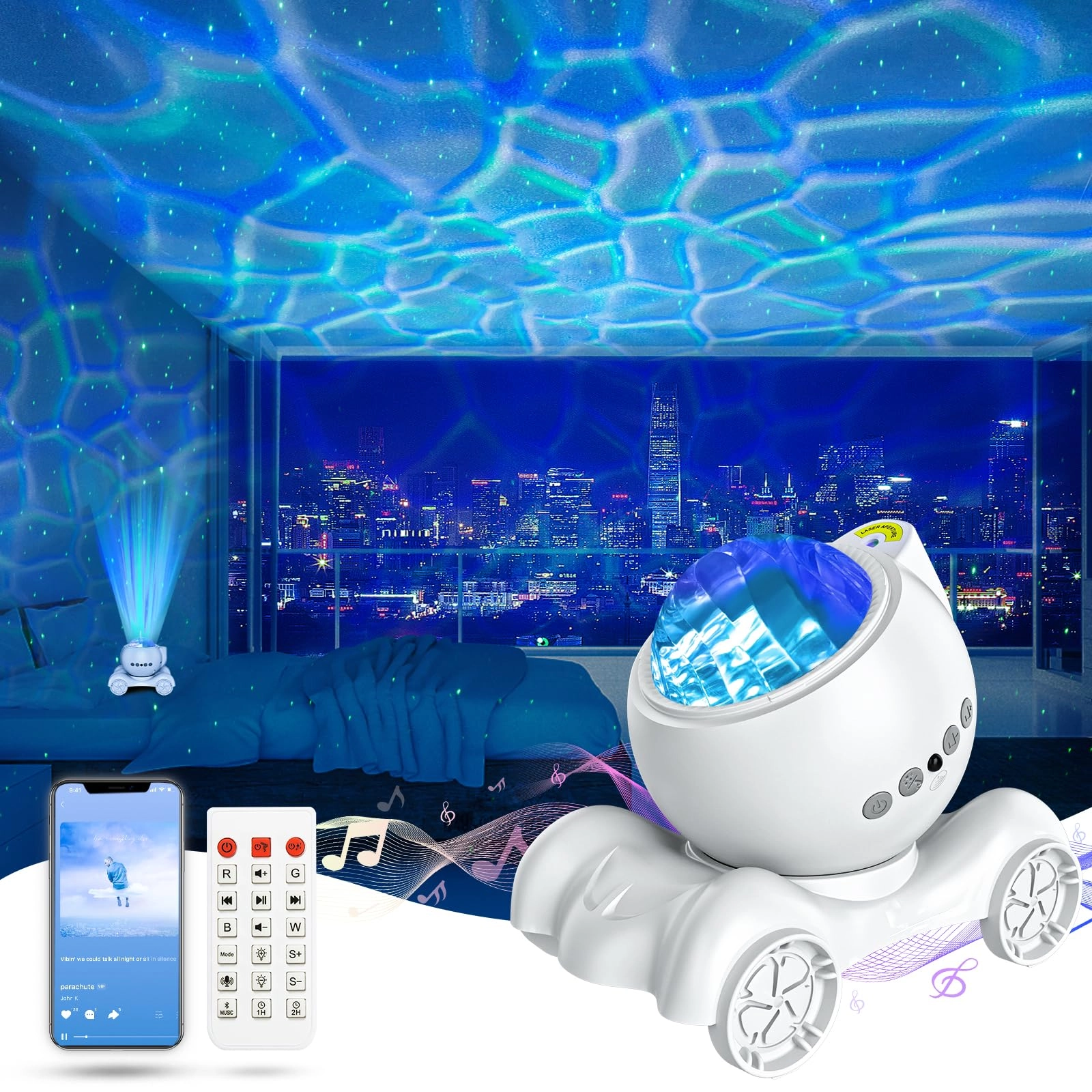 Star Projector - Corded Electric Solid White