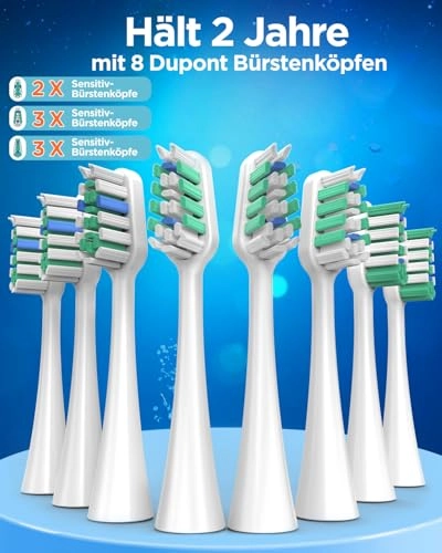 Y08U - 8 Brush Heads 120 Days Battery Life USB C