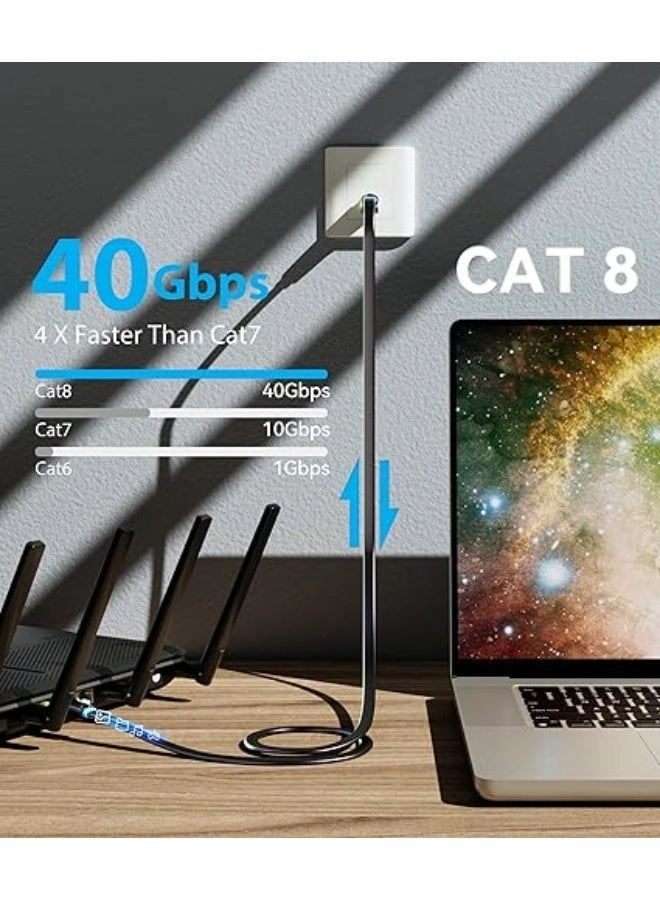 Cat.8 Sftp Patch Network Cable - 0.5 m