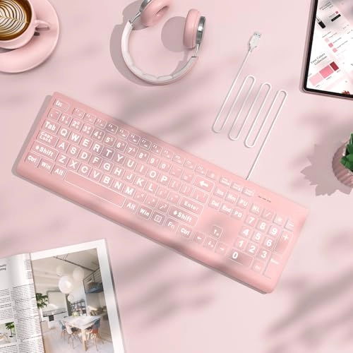 Large Print Backlit Keyboard - Standard Wired