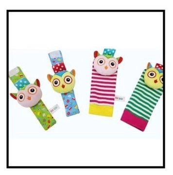 Wrist Rattle & Foot Finder Socks - 1+ Animal designs