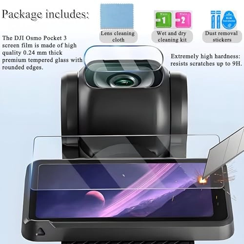 Pocket 3 Glass Screen&Silicone Protective Case Set - DJI Osmo Pocket 3