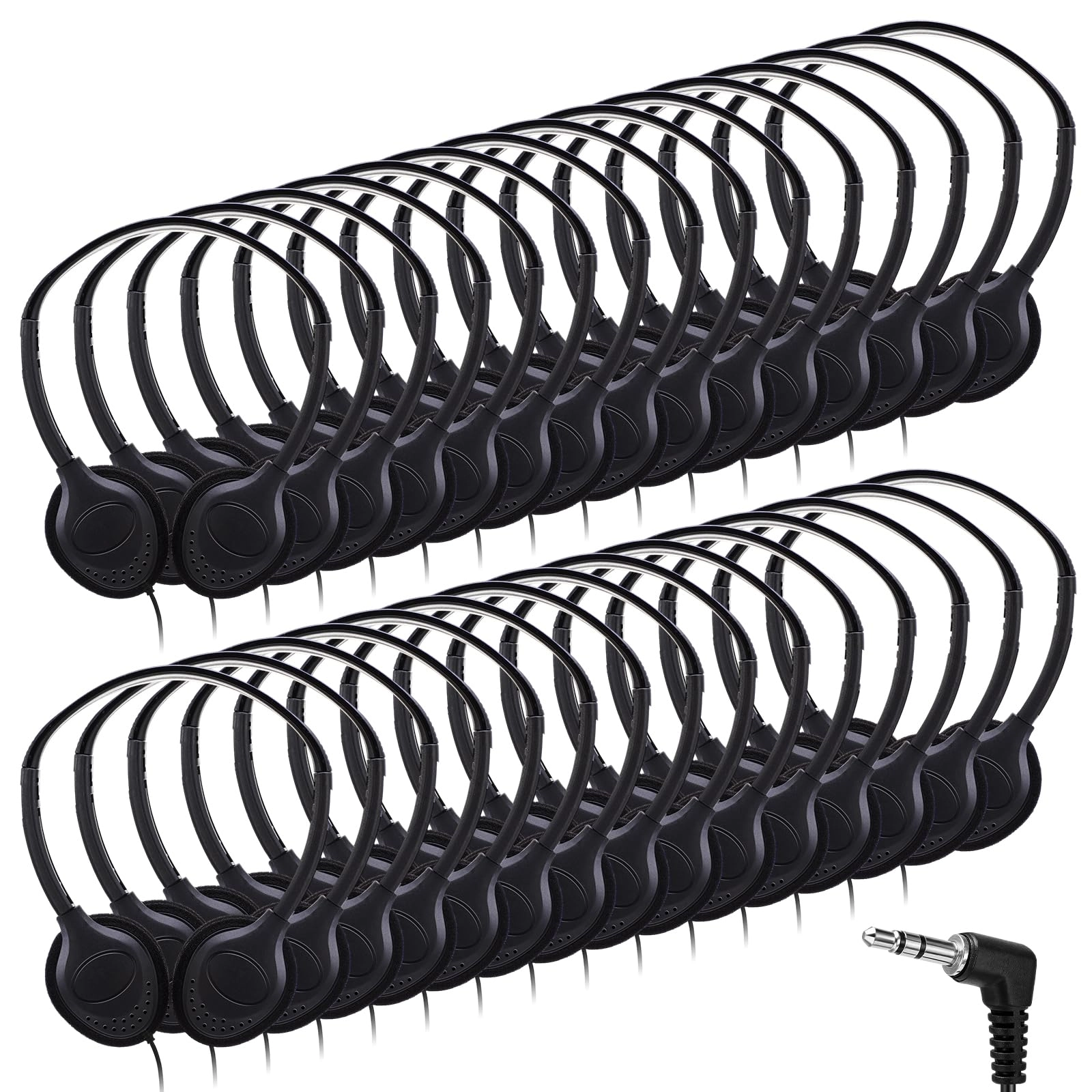 30 Pack Classroom Headphones Wired Headphone