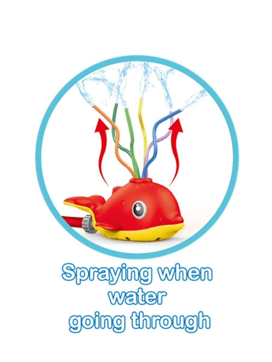 Aqua Dolphin Splash - Red 23.5 x 17.5 x 16 cm