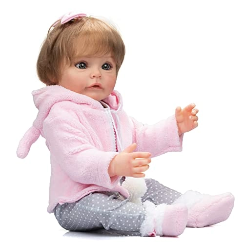 Princess Sue-Sue Reborn Baby Doll - 55 cm Silicone Blue Eyes