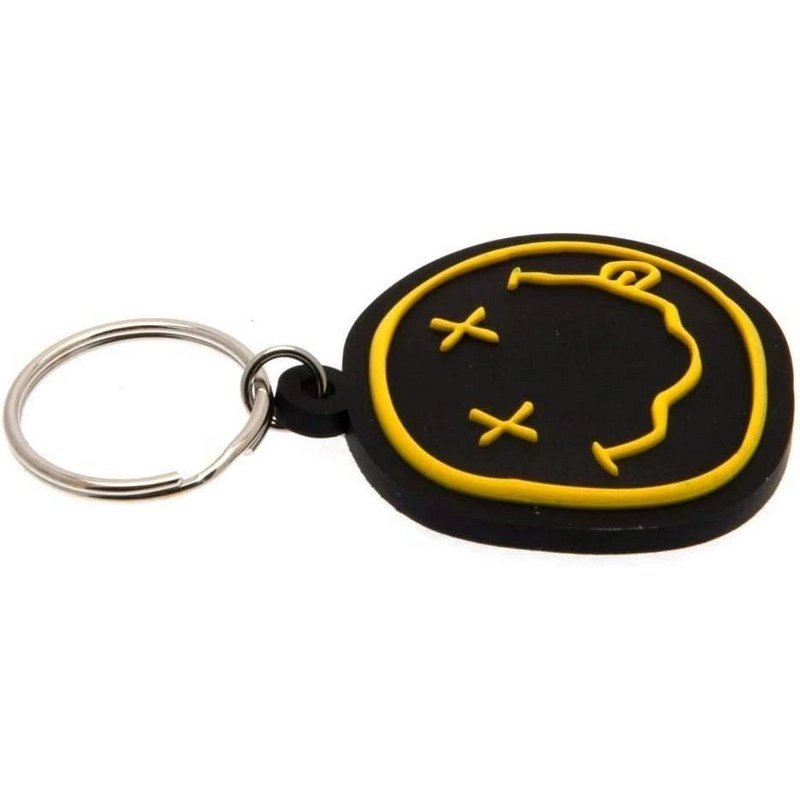 Nirvana Smiley Woven Keychain