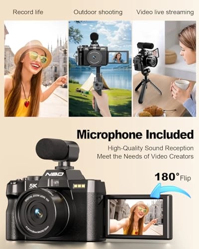 64MP Digital Camera - 4K 16X Zoom