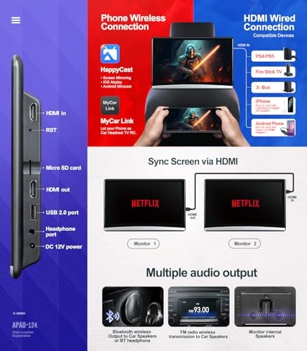 Headrest Monitor - 12.4 inch