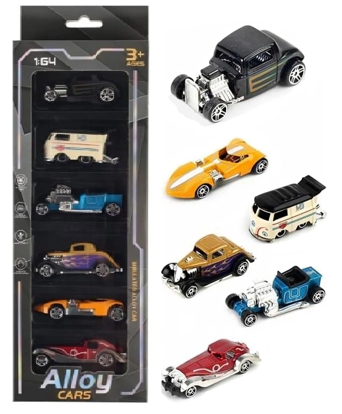Vintage Car Set - 6 pcs