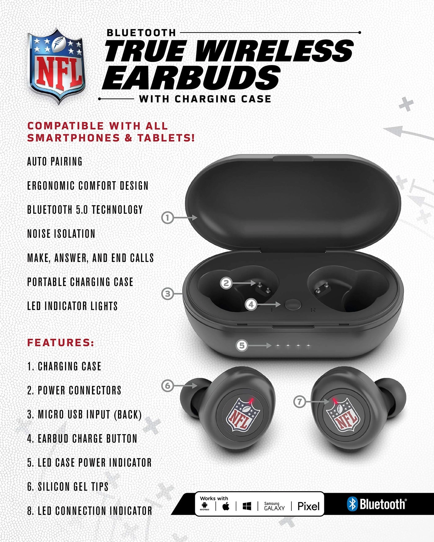 True Wireless Earbuds V.6 Wireless Earbud