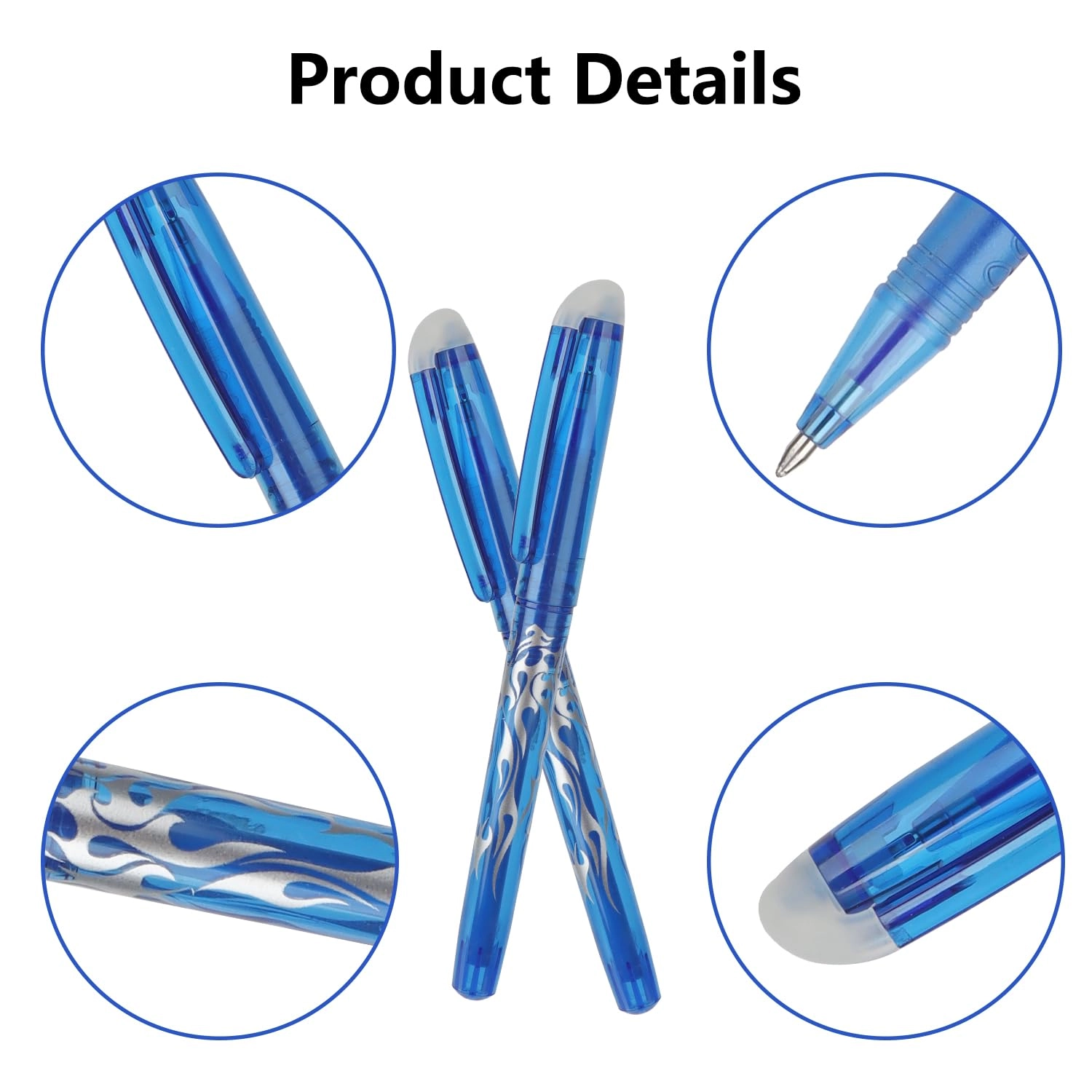 Erasable Gel Pens - 7PCS 0.5mm