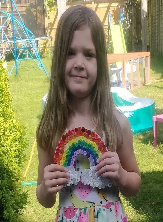 DIY Button Rainbow Mosaic Kit