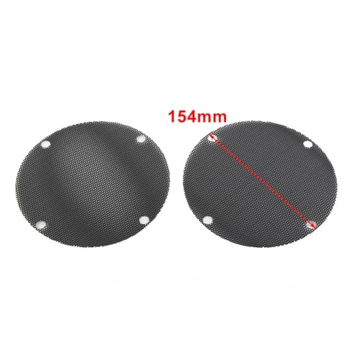 Zhisheng Motorcycle Iron Mesh Speaker Grills - Rear 2PCS Black