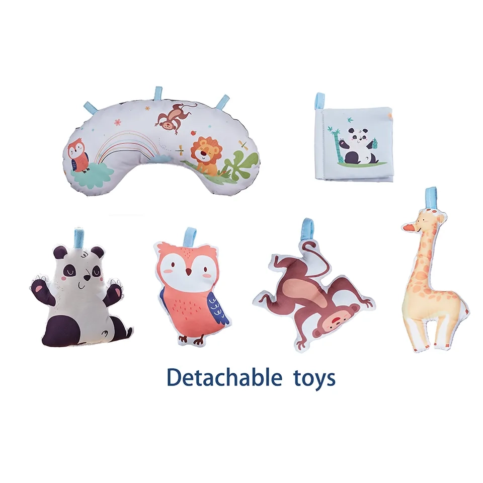 Plush Safari Theme Playmat - 0 month & above