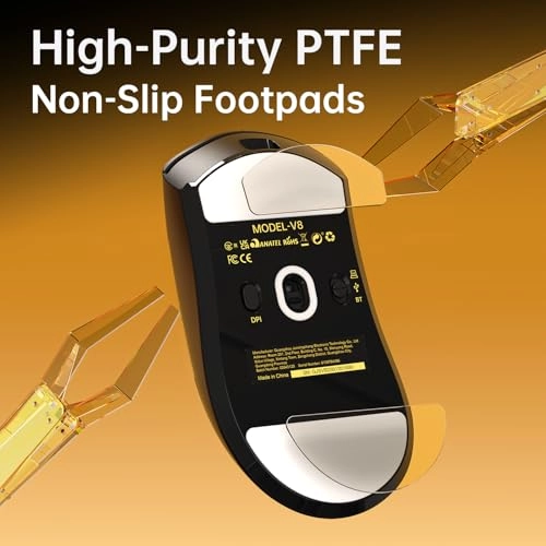 V8 Mouse - 2.4Ghz Wireless/Bluetooth/Wired