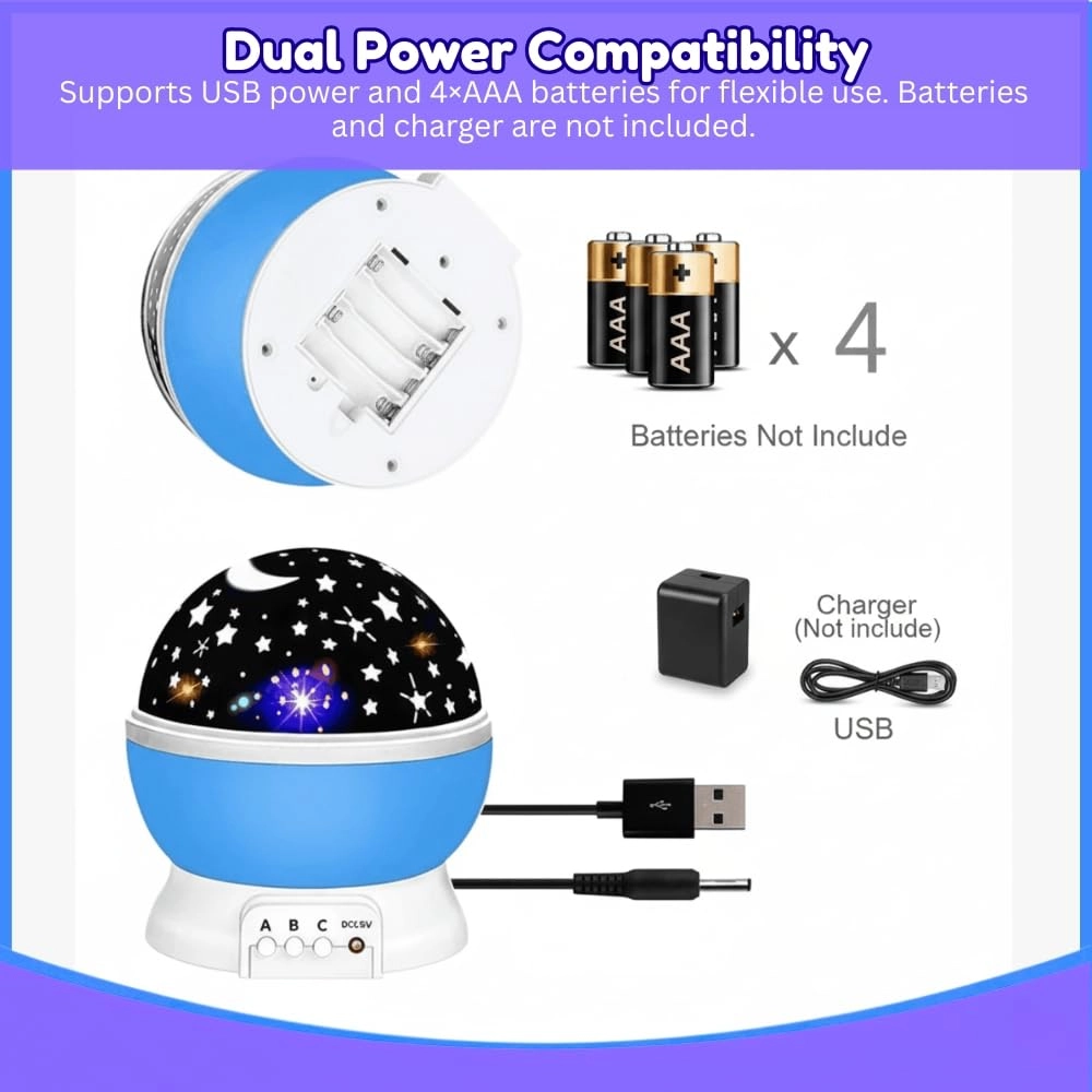 Galaxy Projector Lamp - Corded Electric Multicolor