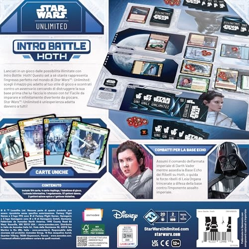 Star Wars: Unlimited TCG - Intro Battle: Hoth - Starting Card Set Pre-Packed Decks (Italian)