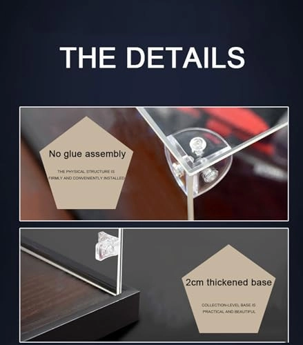 Clear Acrylic Display Case - Dustproof 27 x 27 x 37 cm