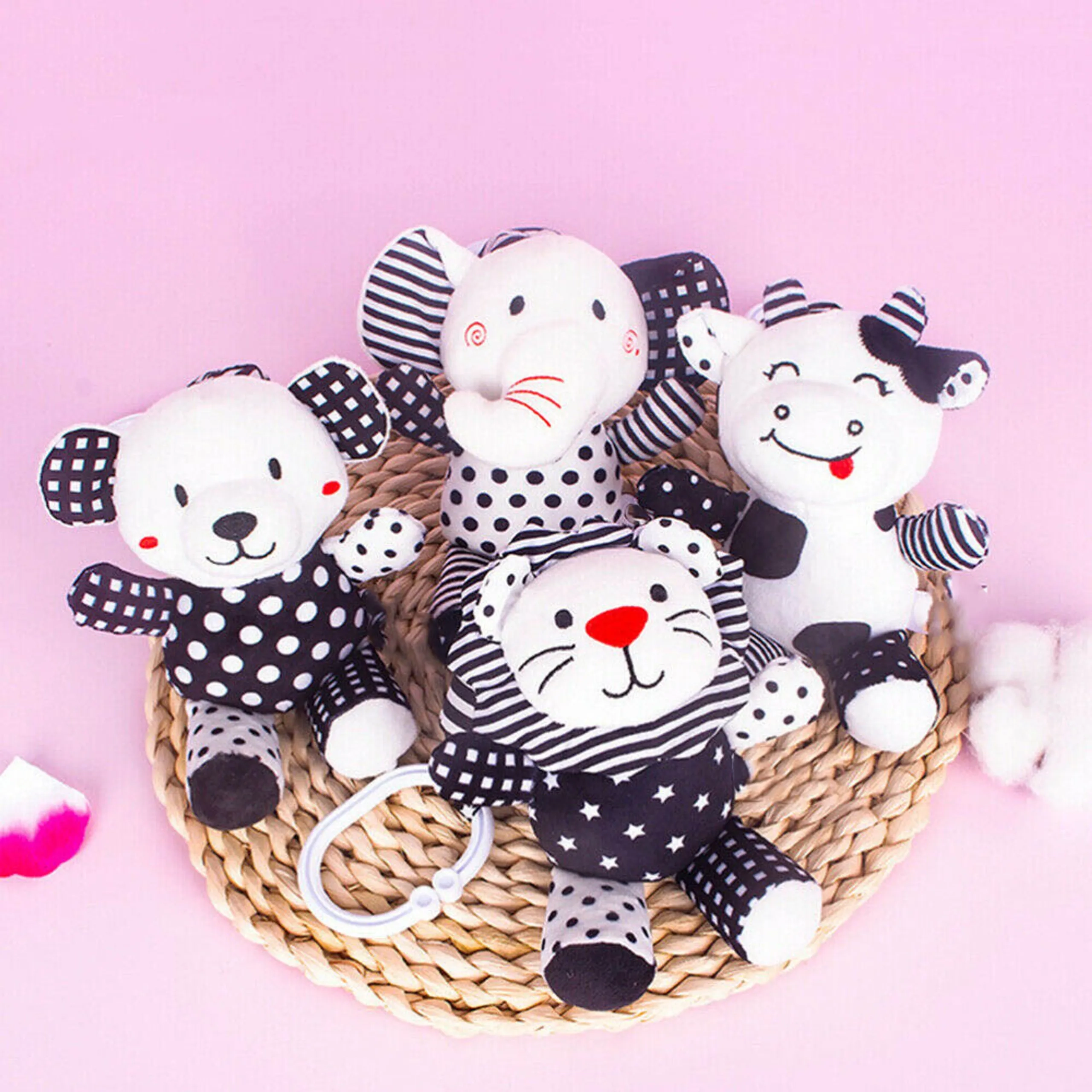 Baby Stroller Plush Hanging Mobile Rattle Toy - Suitable for 3 months and above